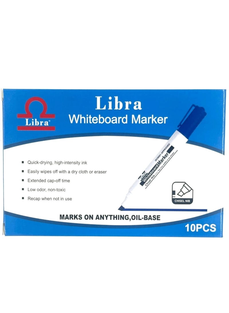 ASHWIL Whiteboard Markers - Assorted Colours Chisel Tip