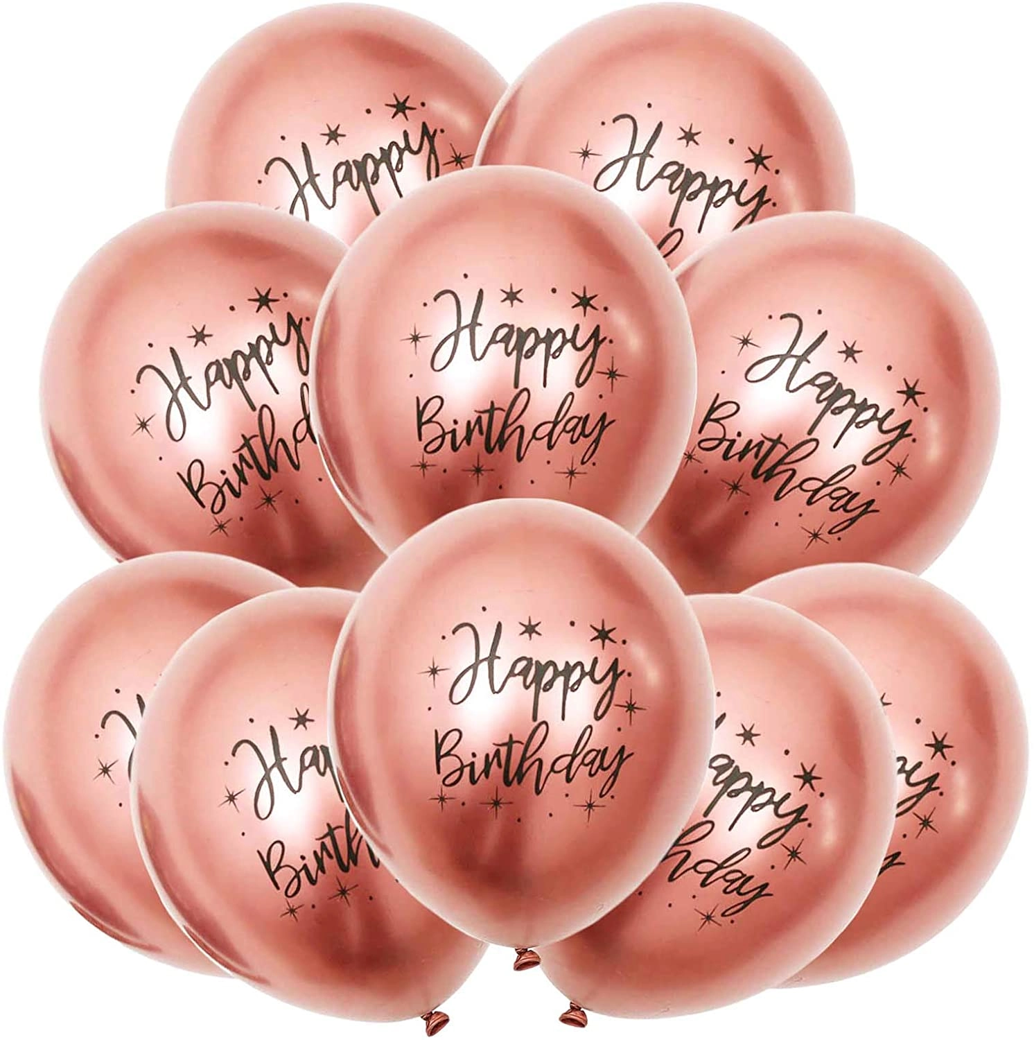 Party Time Trading LLC Latex Chrome Balloon - 10-Pieces Birthday
