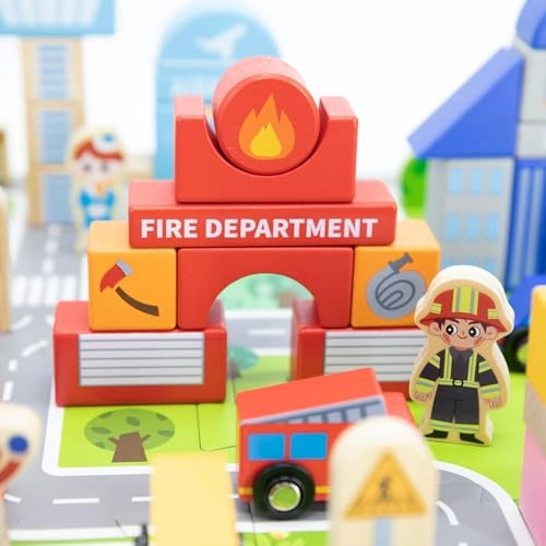 City Building Blocks Set - 100 pcs