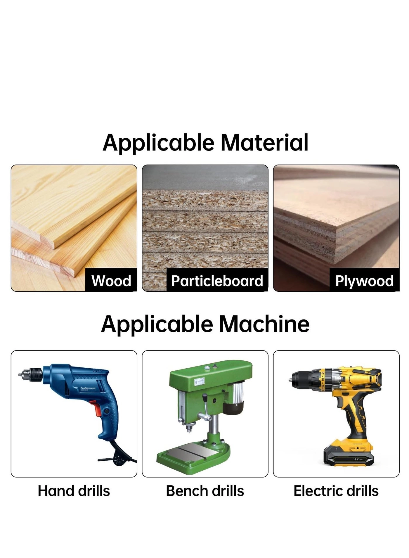 Countersink Drill Bit Set - Hss 5 Piece 3/8"