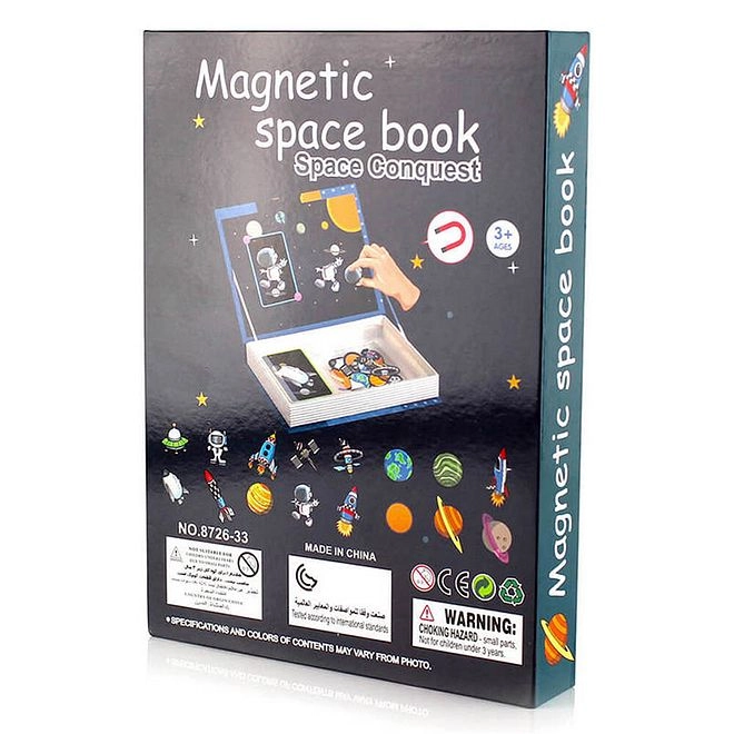 Magnetic Puzzle Book Space - 3-6 54 pieces