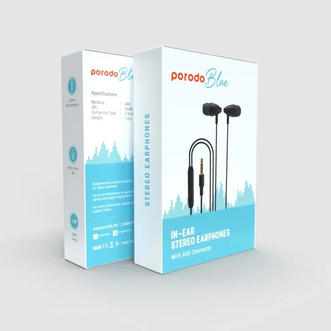 PB-STINEP-BK Wired Earbud