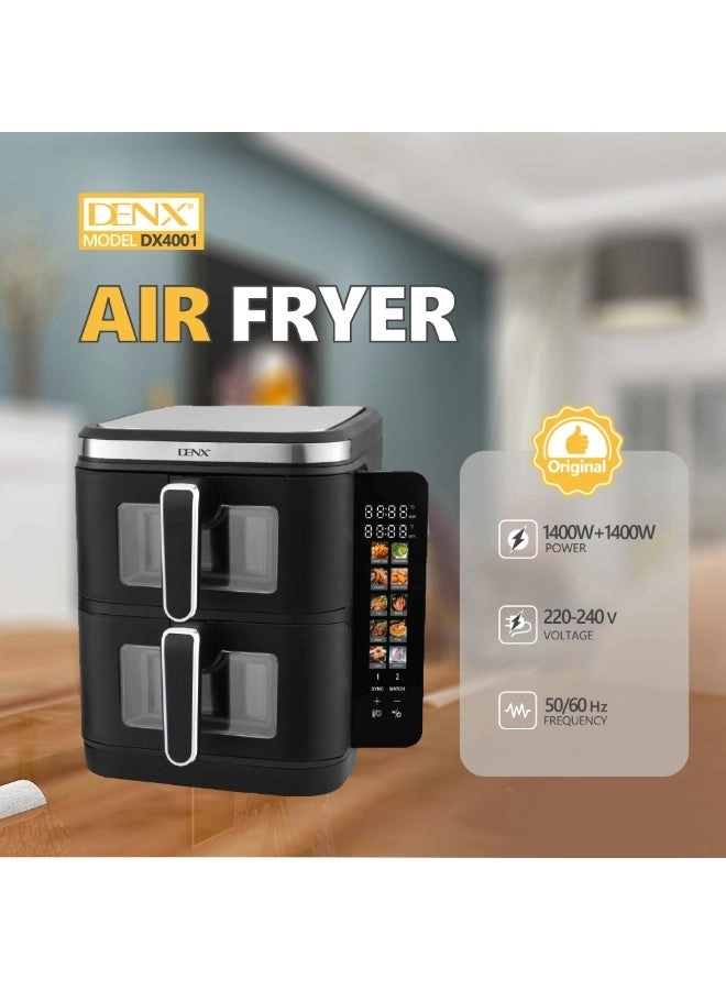 Double Stack Dual Zone Air Fryer Oven