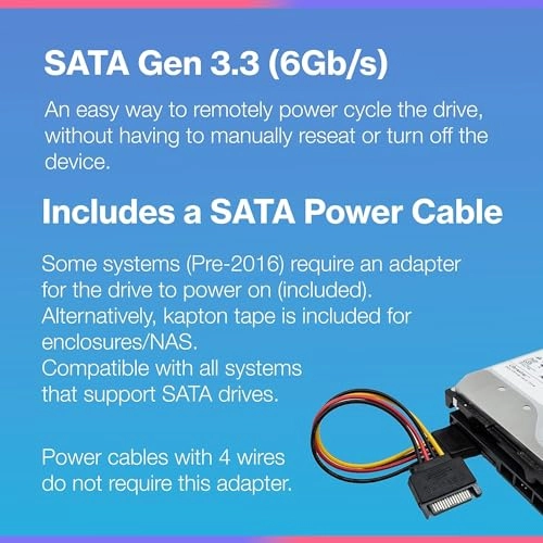 (Renewed) Ultrastar DC HC530 3.5" SATA 6Gb/s (WUH721414ALE604) - 14TB