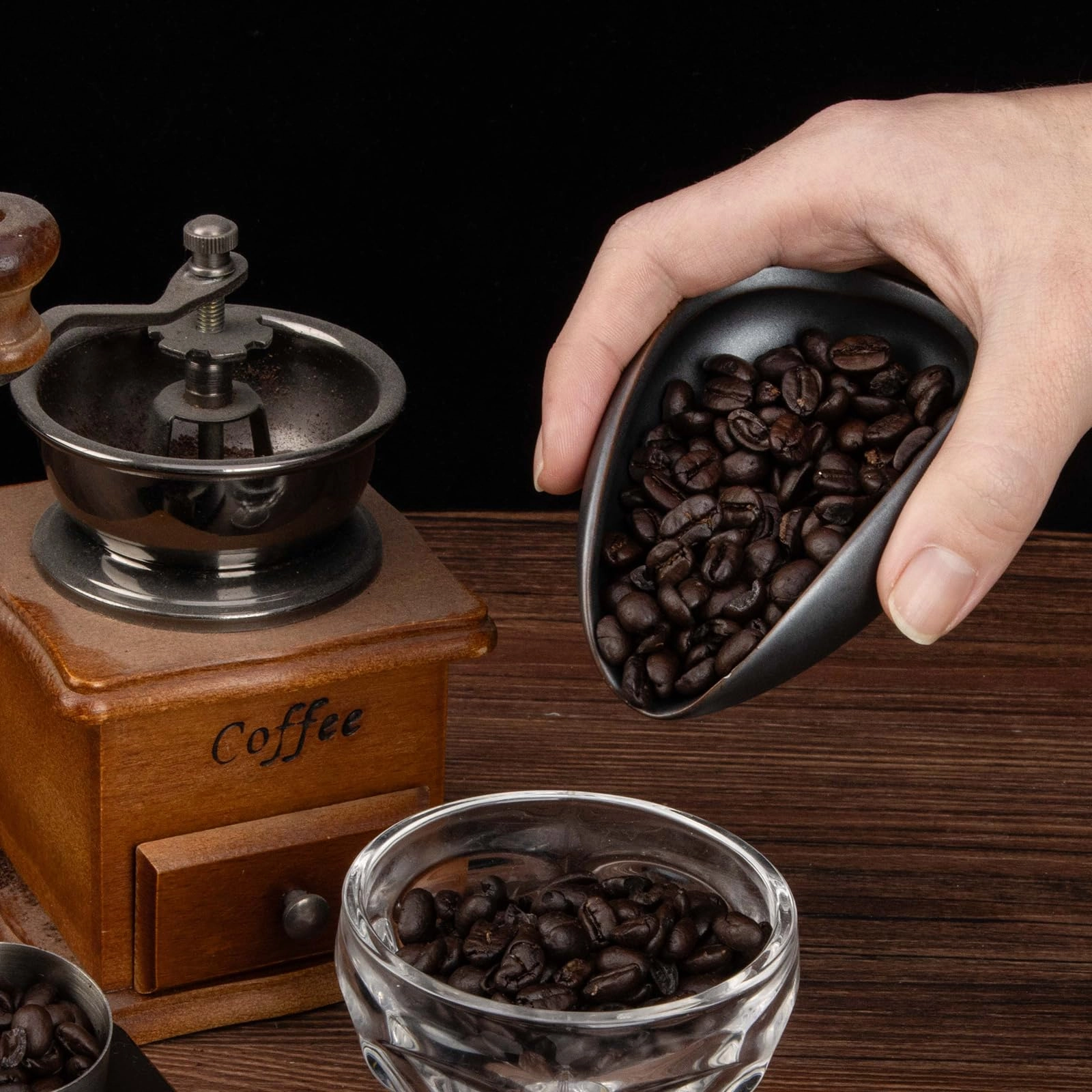 Coffee Bean Dosing Cup + Spray Bottle - 25 Grams
