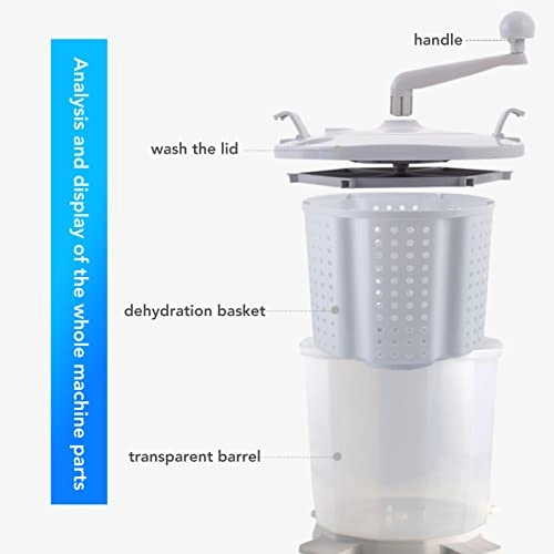 Mini Hand Crank Washing Machine - 1200 RPM