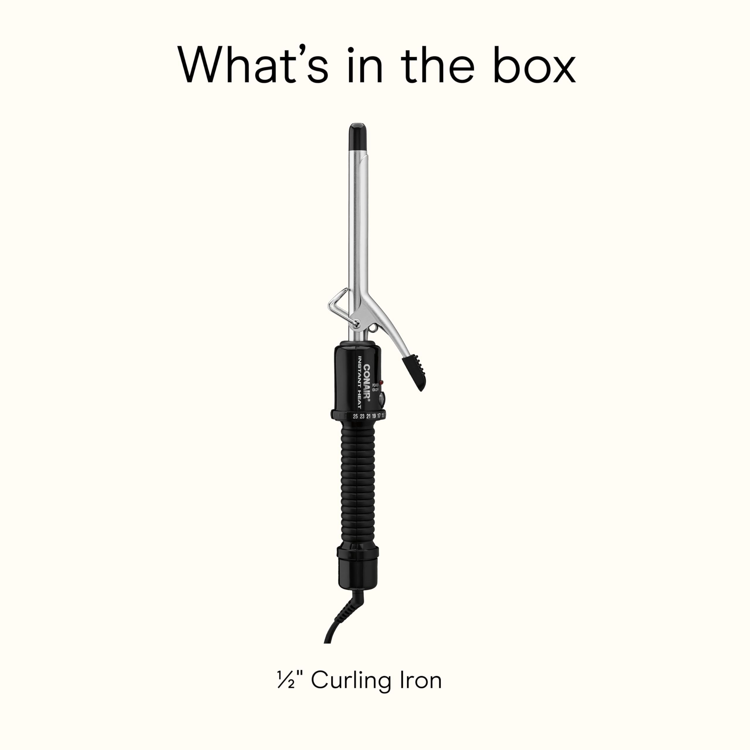 Instant Heat Curling Iron - 1/2-inch