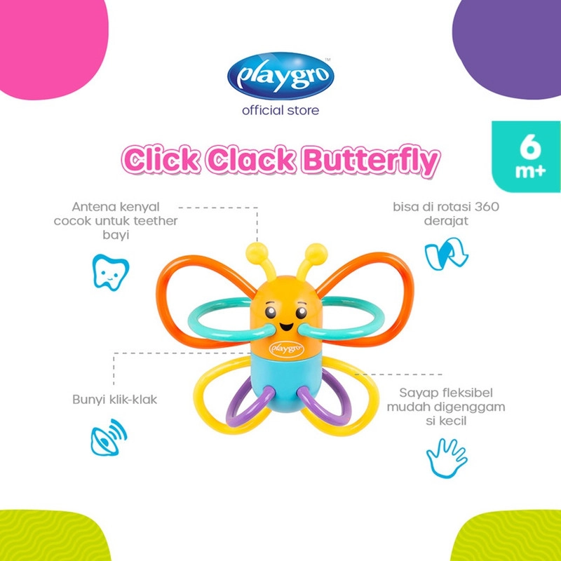 Click Clack Butterfly - TPU, ABS