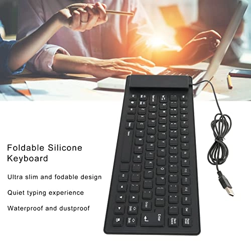 Folding Silicone Keyboard - Wired