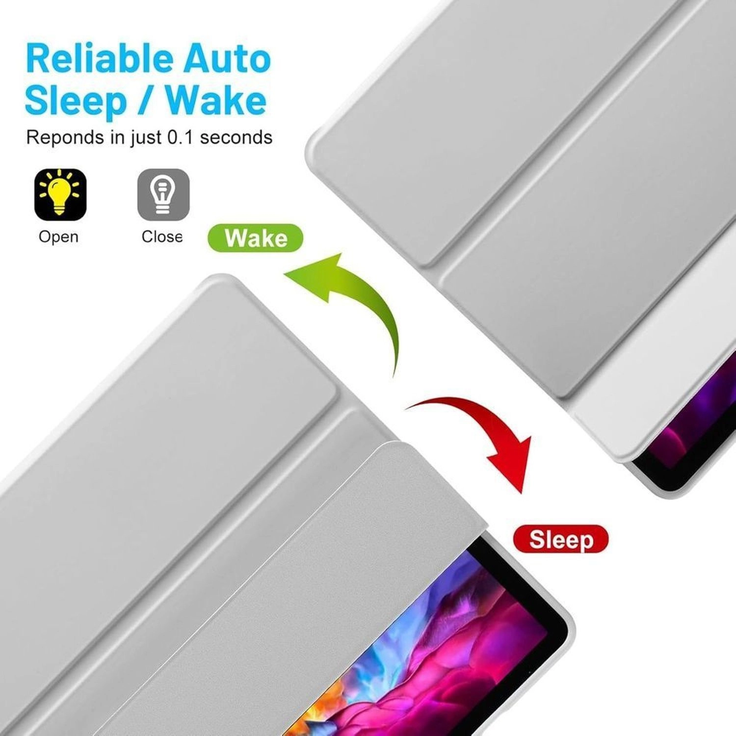 Trifold Stand Case with Pen Slot for Tab S10 Ultra