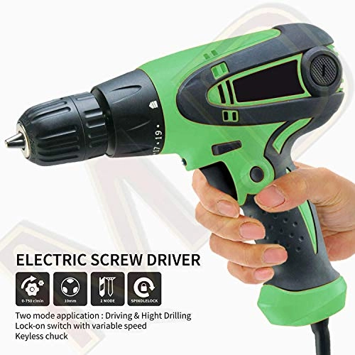 Electric Screwdriver - 10mm 400W 750 RPM Set