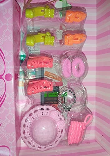 Fashion Doll - Plastic Multicolor Wardrobe Accessories