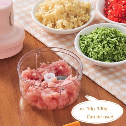 Intelligent Electric Mini Food Chopper - 250 ml USB Rechargeable