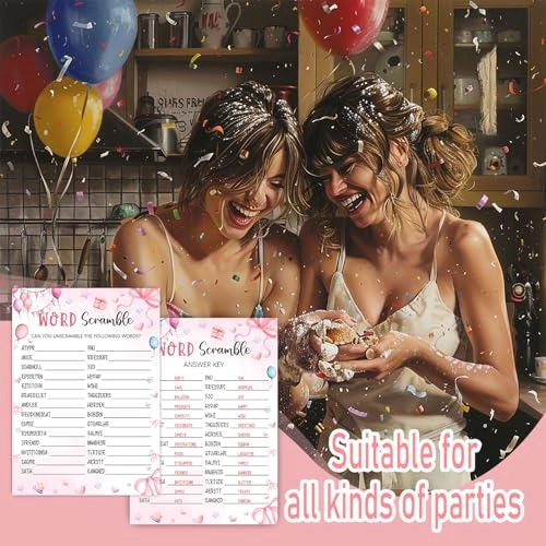 GameCards07-SB - 20 slumber party game cards and 2 answer key