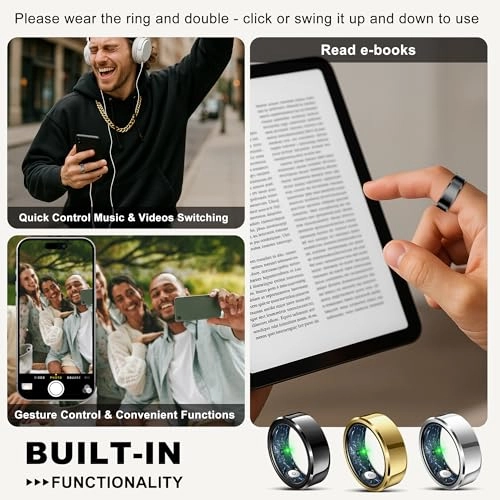 Smart Ring - Heart Rate SpO2 5ATM Waterproof