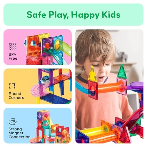 Marble Run Car Race Track Combo - 108pcs