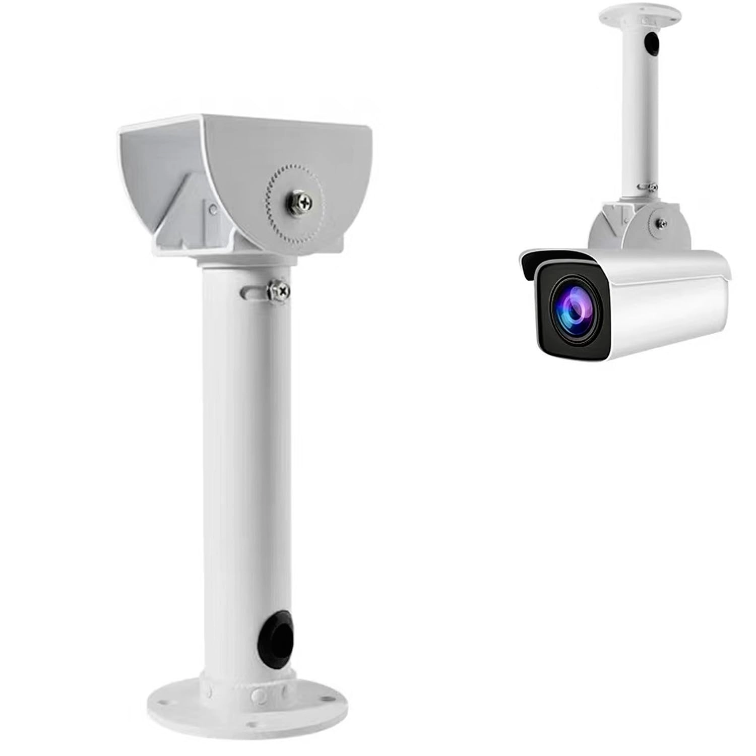 PCUORLEORS Rotary CCTV Camera Bracket - 7.87inch Alloy Indoor Outdoor
