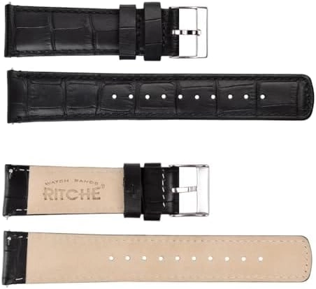 20mm Brown Leather Watch Band for Samsung galaxy watch 4/5