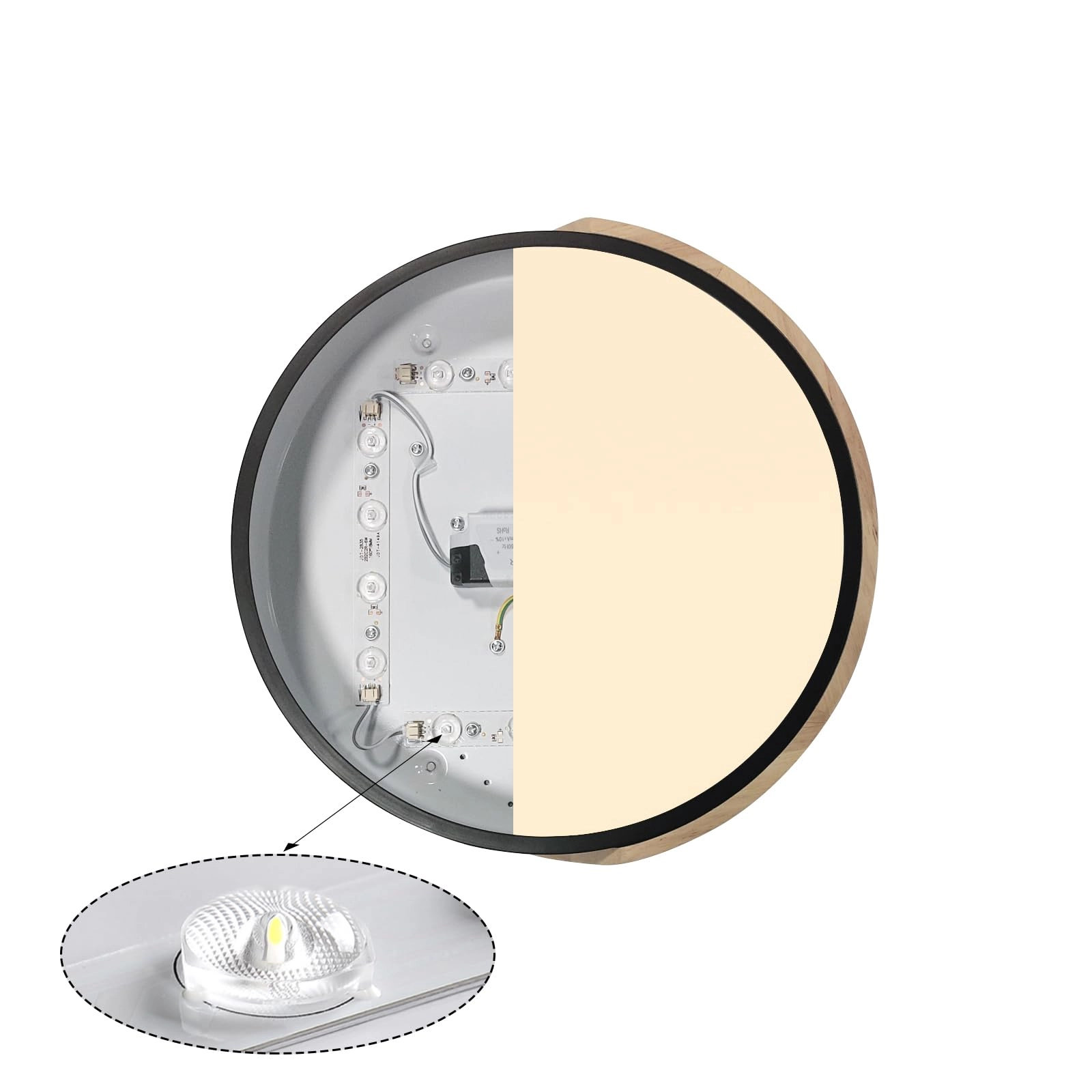 Flush Ceiling Light - 6000K 4000K 3000K Dimmable