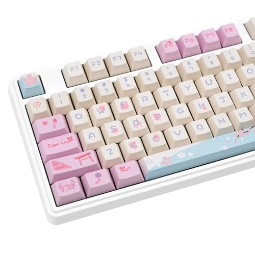 133 Keys Sakura Keycaps - Wired