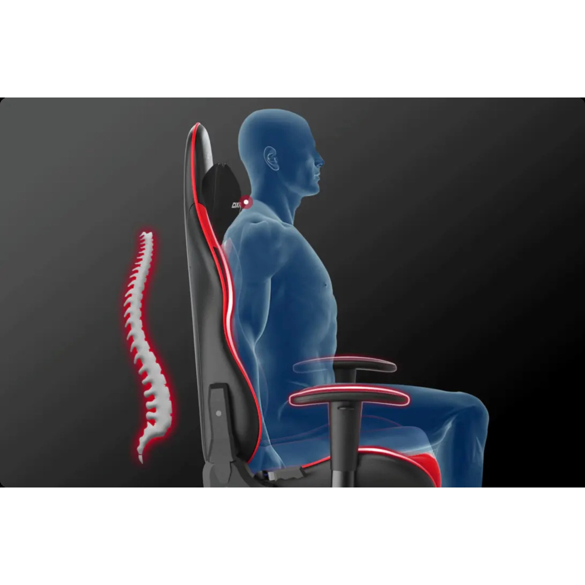 P132 Prince - Gaming Chair Premium PU-leather