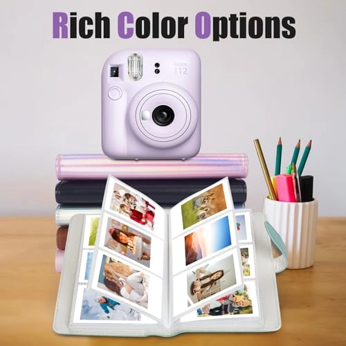 2x3" 108 Pockets Faux Leather PVC Photo Album