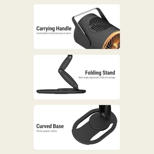 Desktop Cooker Hood - 3000mAh 2 Speed USB Rechargeable