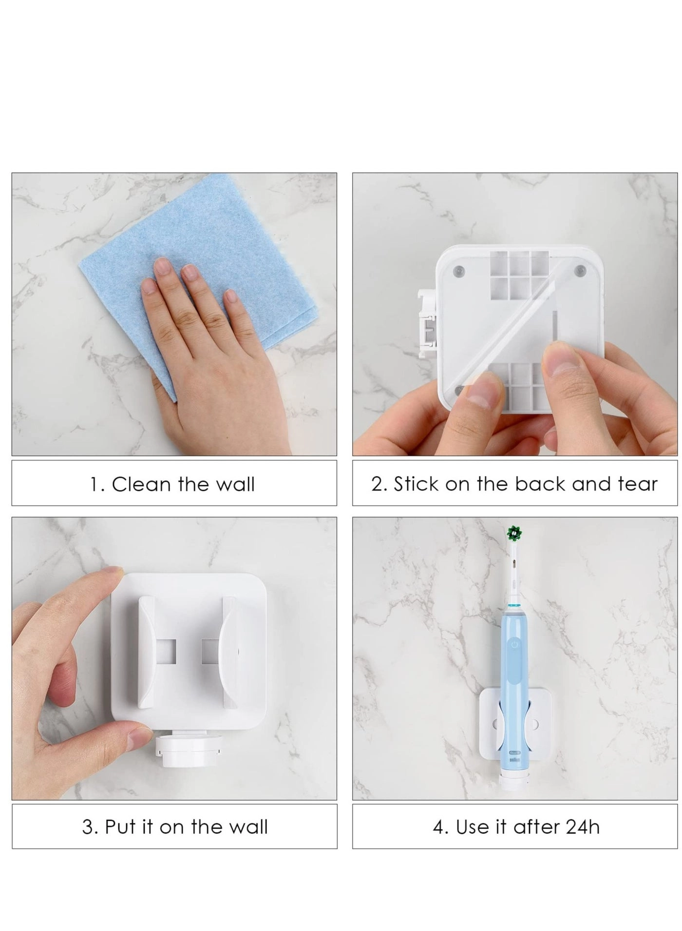 Electric Toothbrush Holder - Wall Mounted Pack