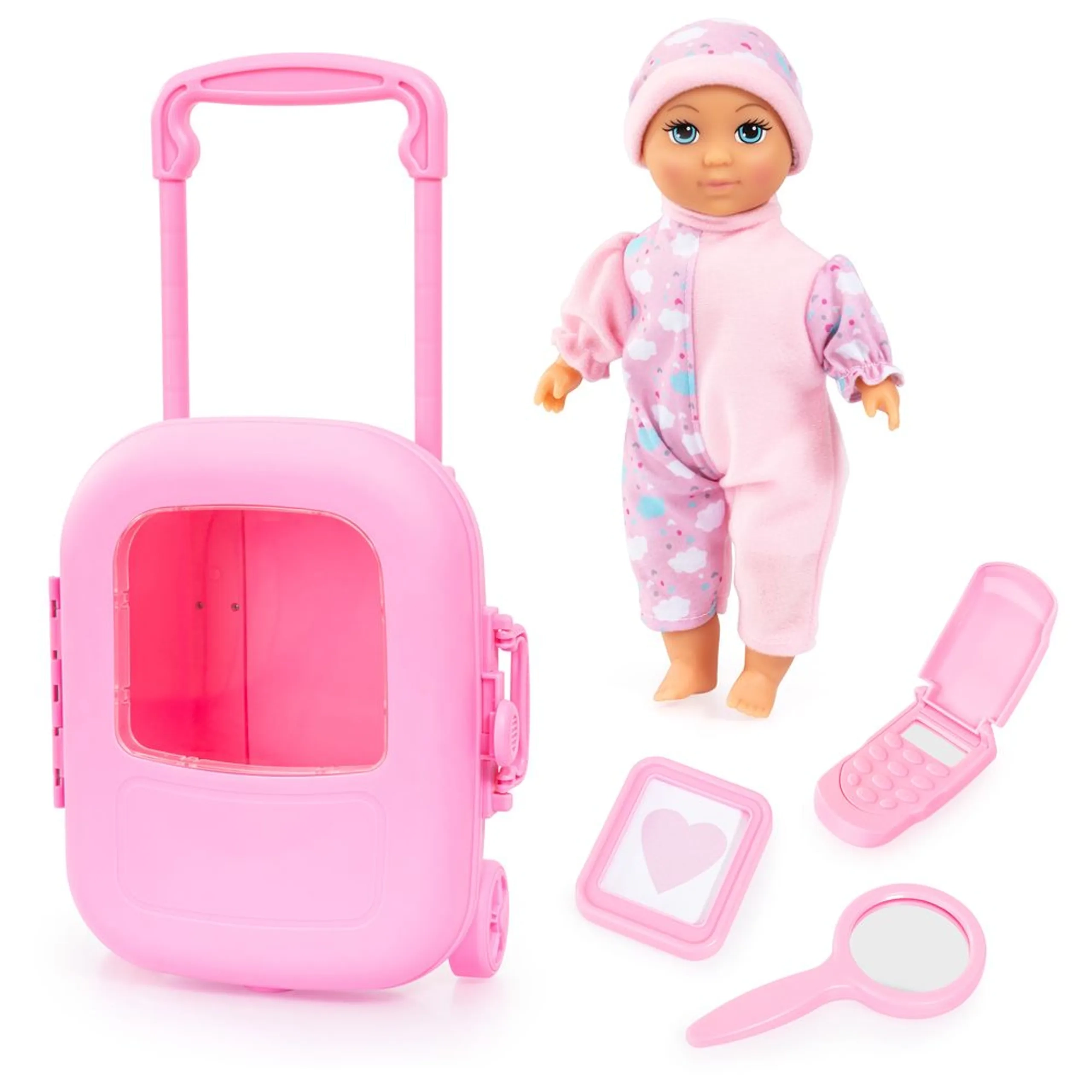 GIRL WITH TROLLEY - 28CM