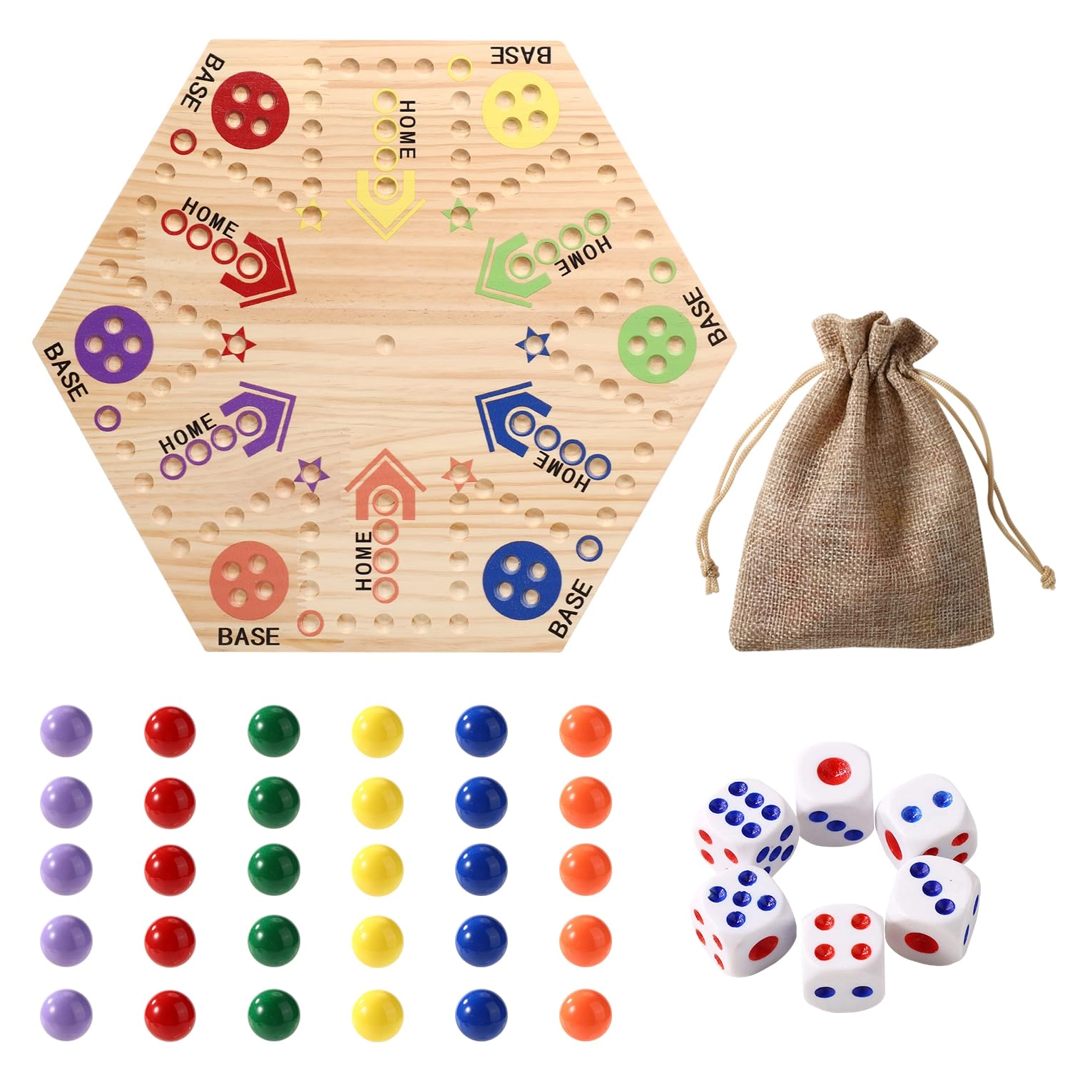 Gosknor Marble Board Game - English, Farsi, Swedish 3 years and up 38 Pieces