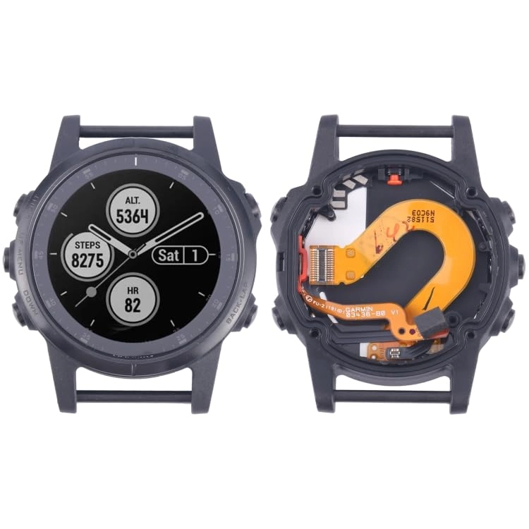 HUAIGNZDF Watch Spare Part LCD Screen and Digitizer Full Assembly With Frame for Garmin Fenix 5S Plus Sapphire Version