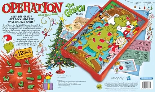Operation: The Grinch: Classic Dr. Seuss Art & Custom Funatomy Parts