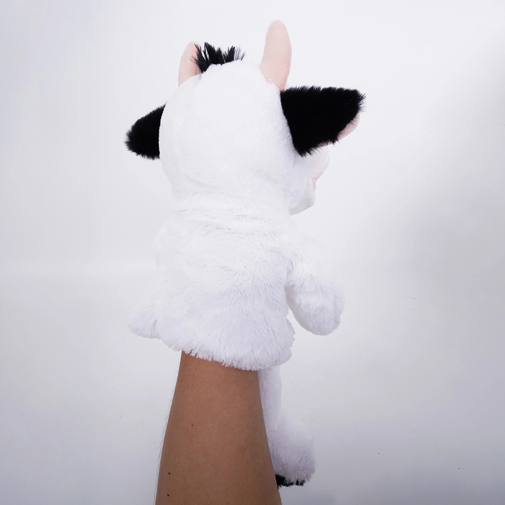 Battery Operated Puppet Cow - 14-Inch Black/White
