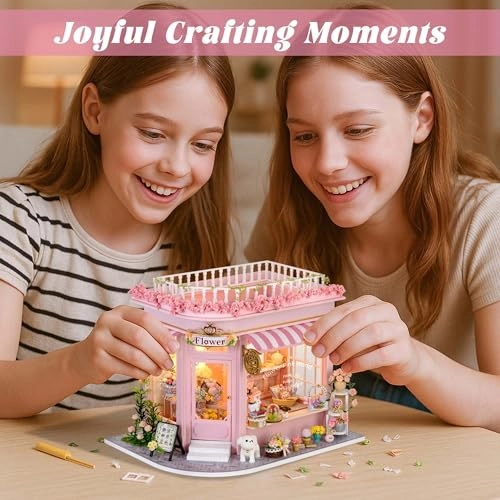 DIY Miniature House Kit - Colourful Flower Shop
