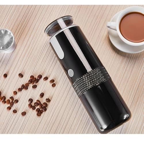 2 in 1 Car Coffee Maker - 160ml capsules ground coffee