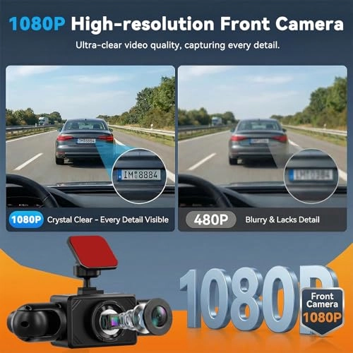 4-Channel Dash Cam - 1080P