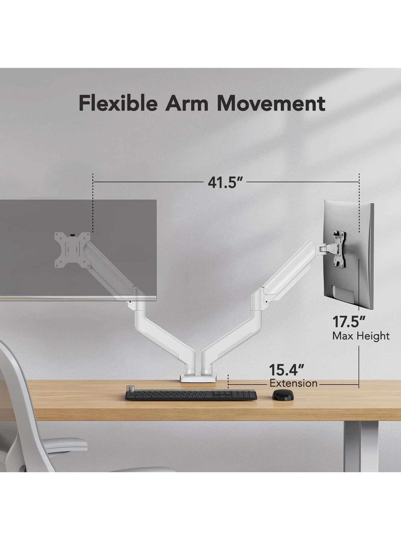 YZG-F160W - Dual Arm 32 in 75*75-100*100mm