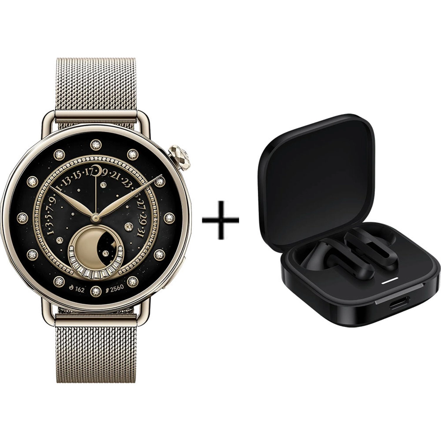 Watch S4 41mm Stainless steel GPS + Buds 6 Active