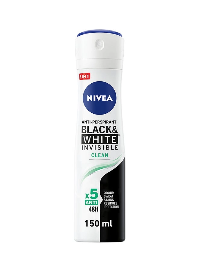 NIVEA Invisible Black & White Clean - 150 gram