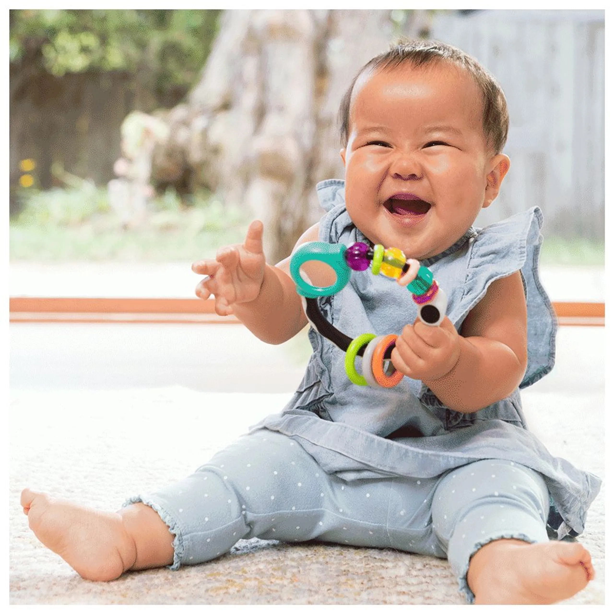 Shake & Spin Rattling Ring - 0 month & above