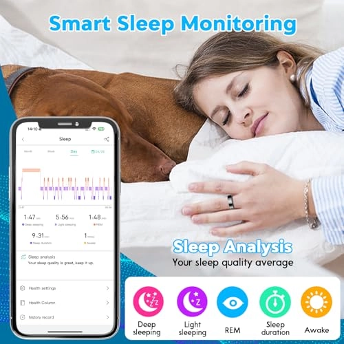 Smart Health Ring - Blood Pressure Monitor Heart Rate Blood Oxygen