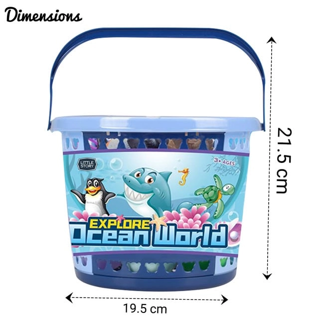 Ocean World Bucket Set - 17Pcs Multicolor