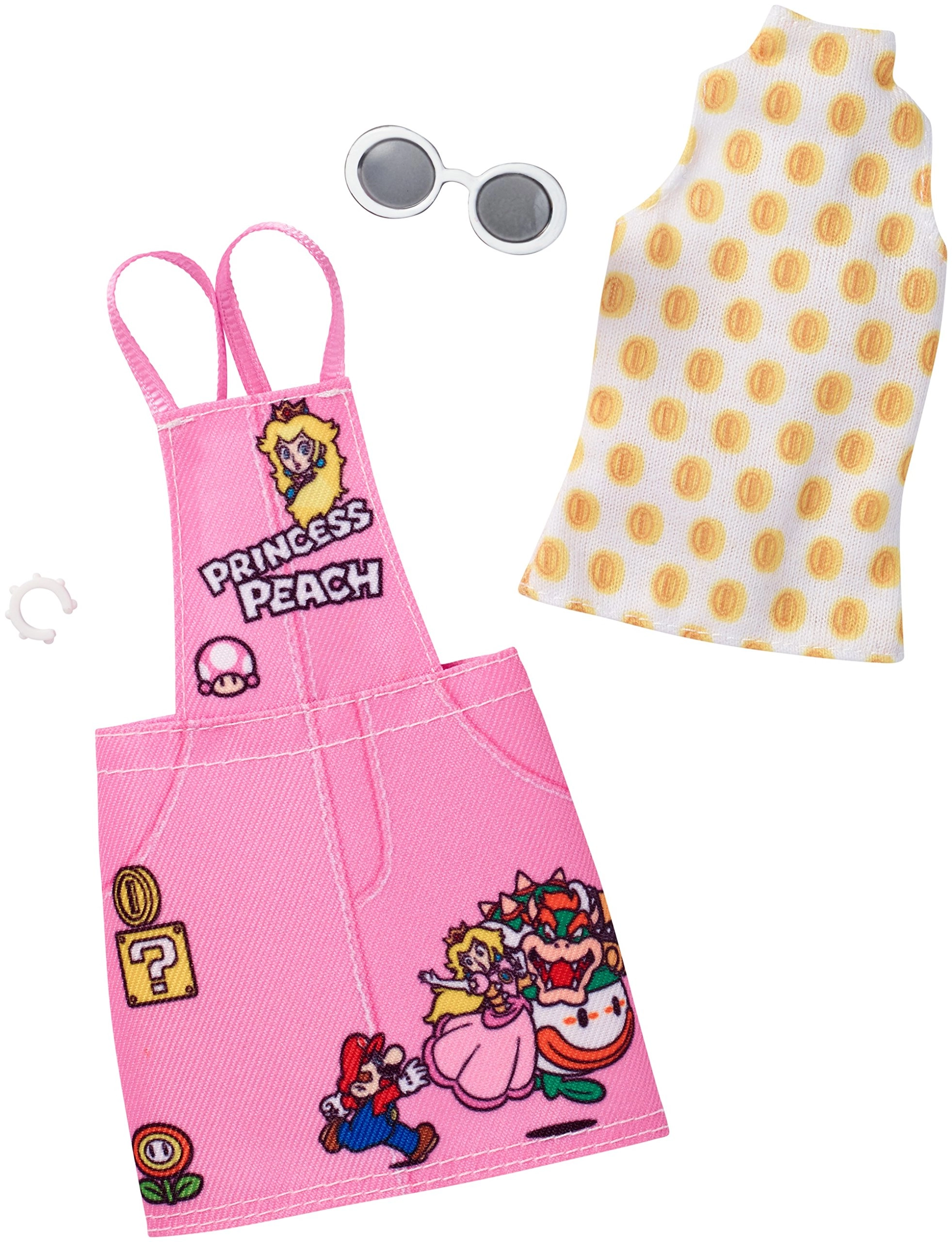 Barbie Super Mario Shirt and Jumper Pack - One outfit Two accessories