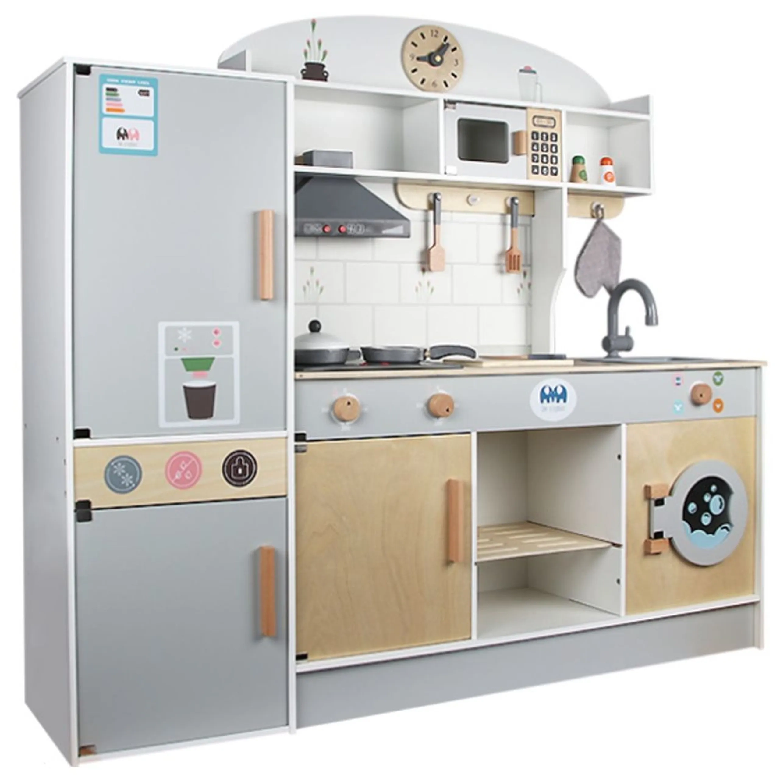 Little Angel Kids Wooden Kitchen Toy Play Set (5551007-MSN21001)