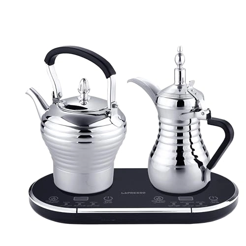 Electrical Arabic Coffee and Tea Dallah with Tea and Coffee Pot 1.55L