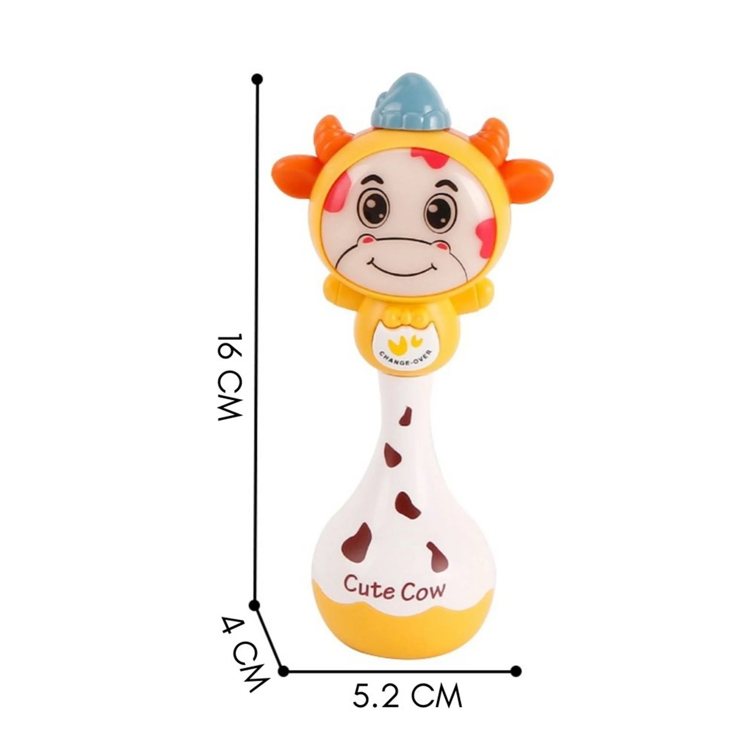 Baby Musical Rattle Toy - Suitable for 12 months and above Cute Cow