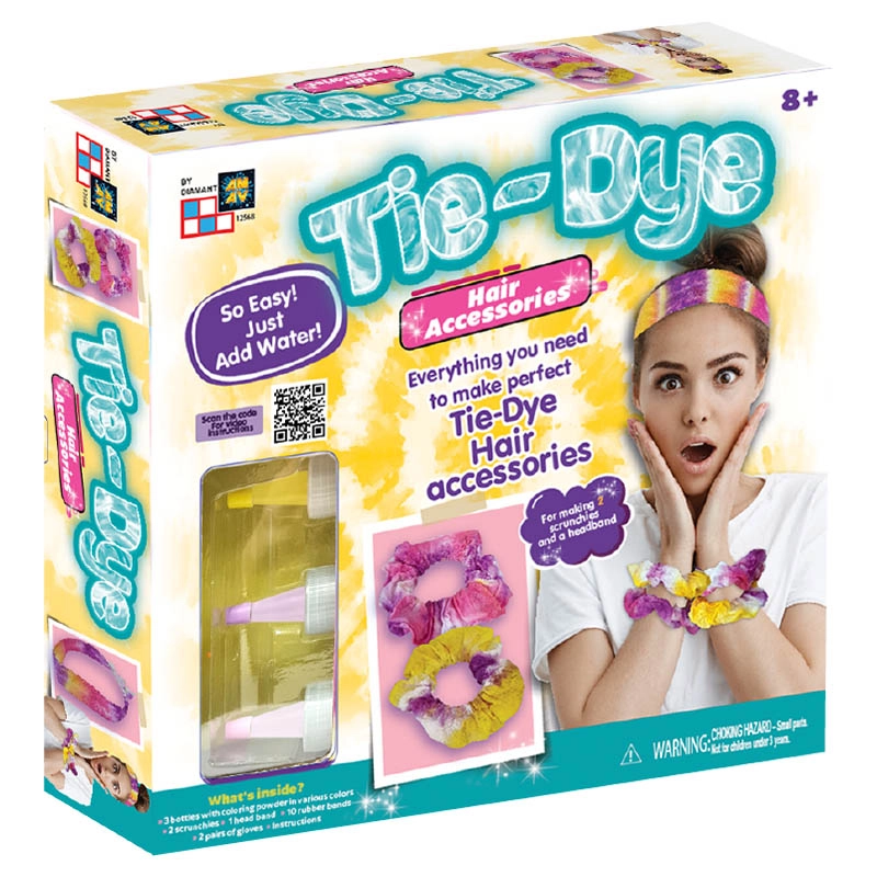 Diamant Toys Tie-Dye Hair Accessories DIY Set