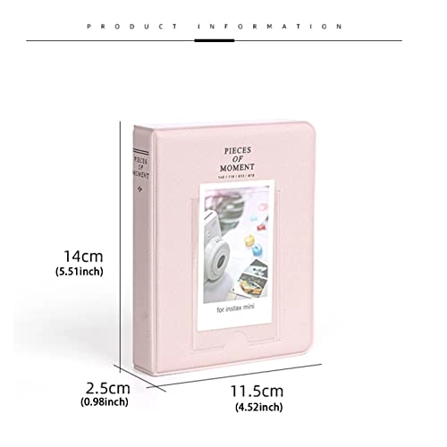 Mini 12 2x3" 64 Films Faux Leather Photo Album