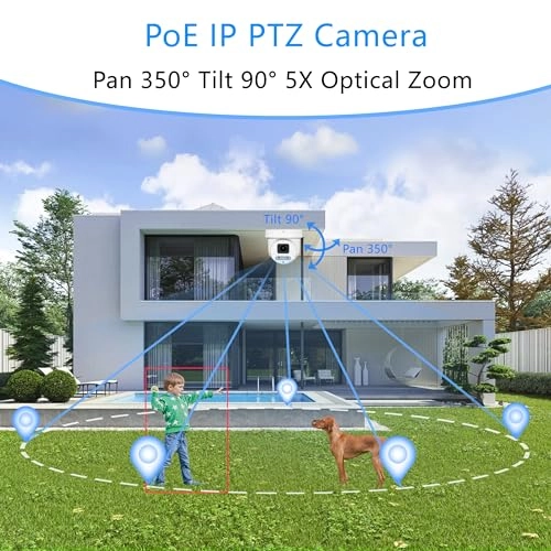 8MP Mini PTZ Dome PoE IP Camera 4K