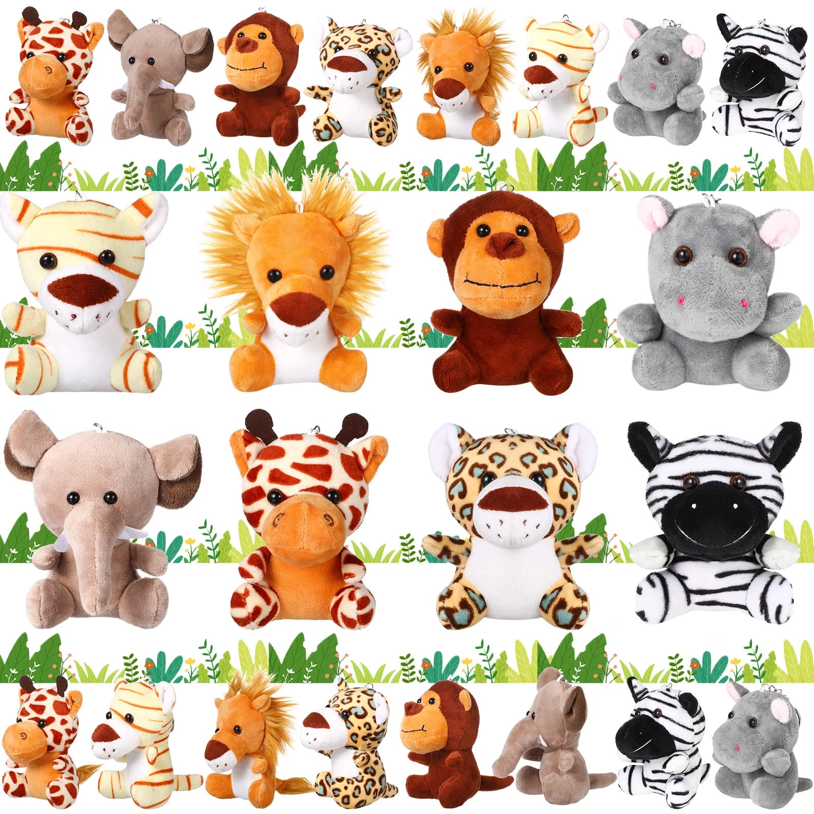 HyDren Jungle Animal Plush Set